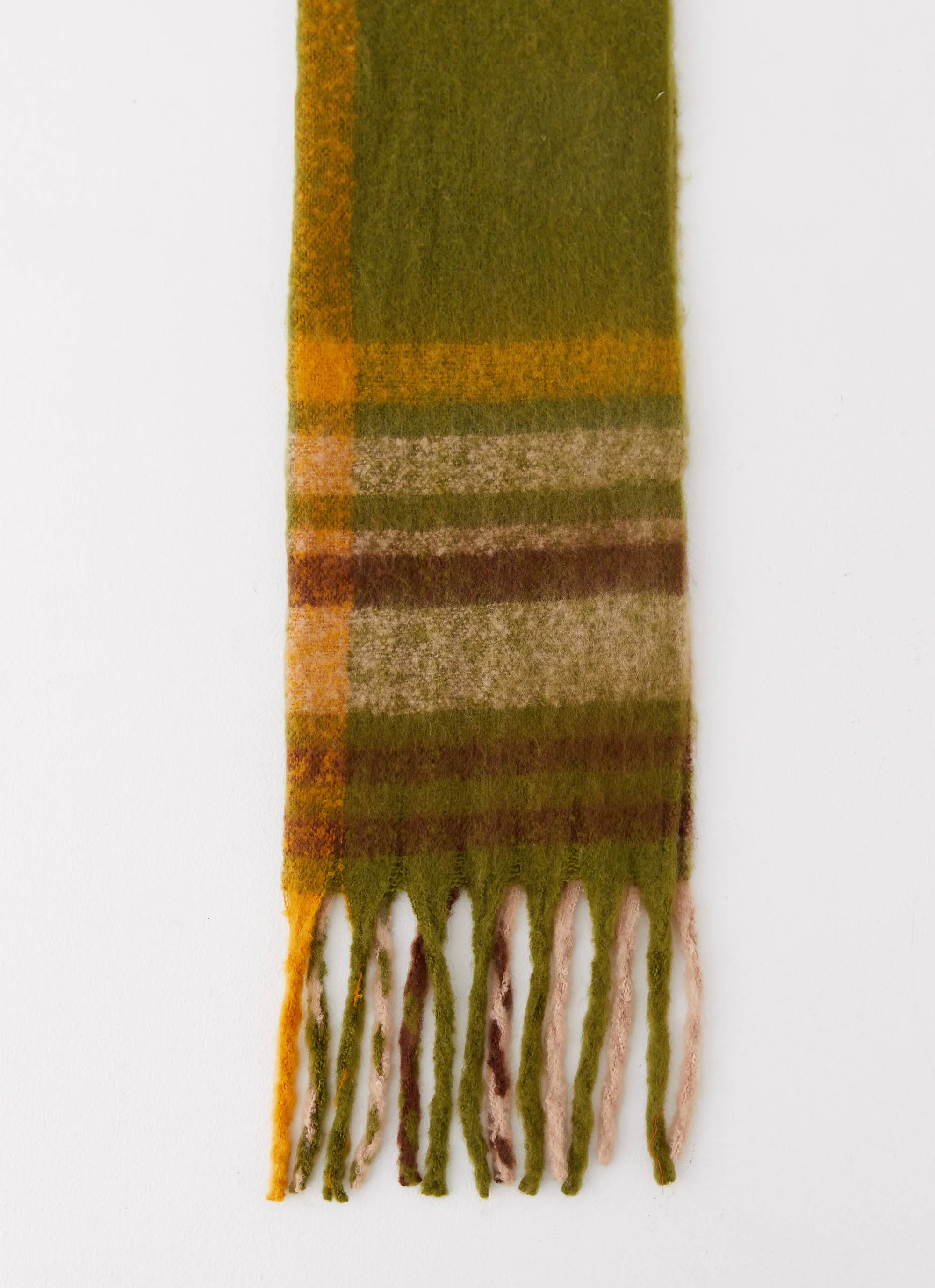 Rainier Plaid Scarf - Green