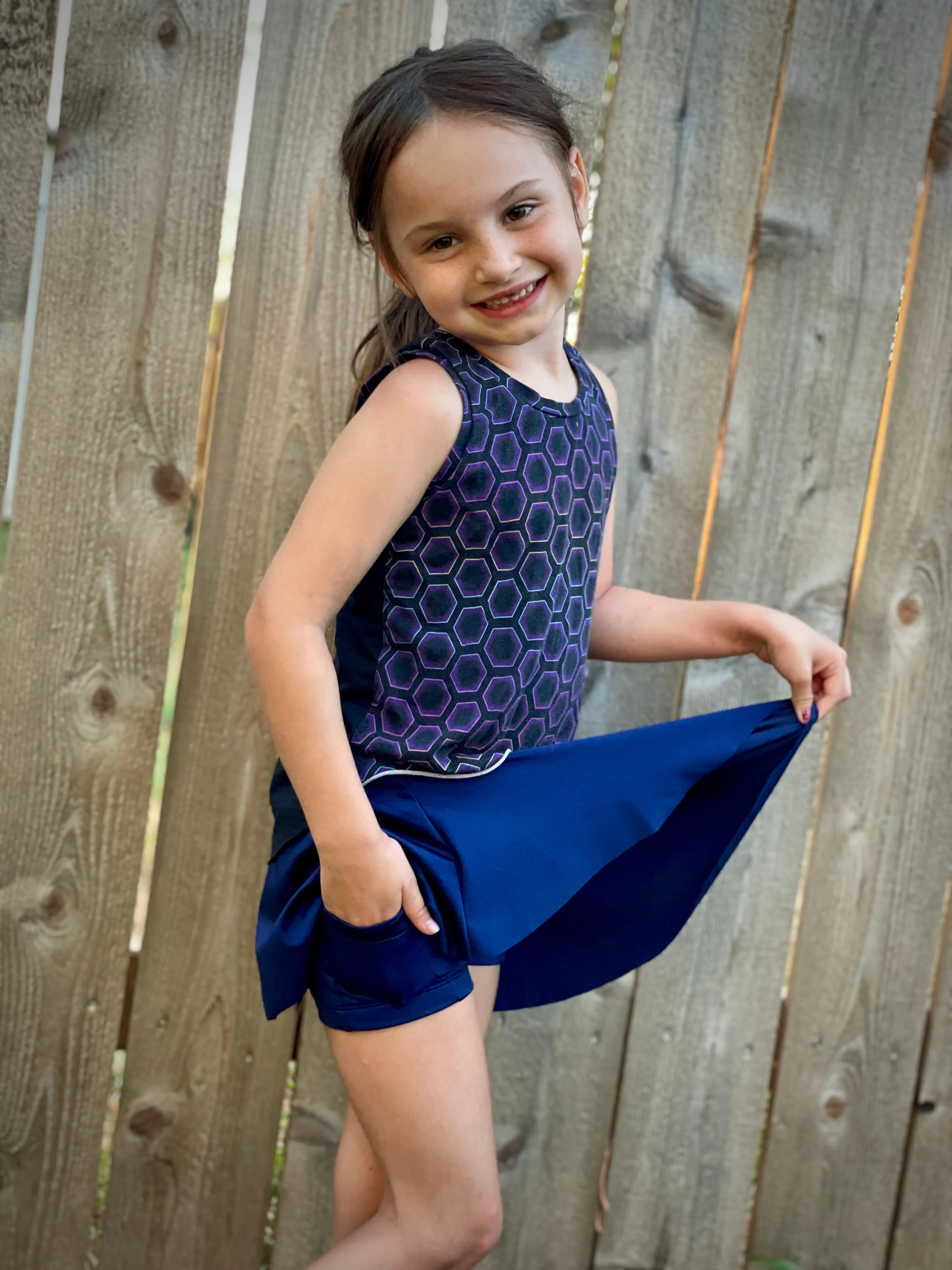 Rally Skirt Youth PDF Sewing Pattern 2-16