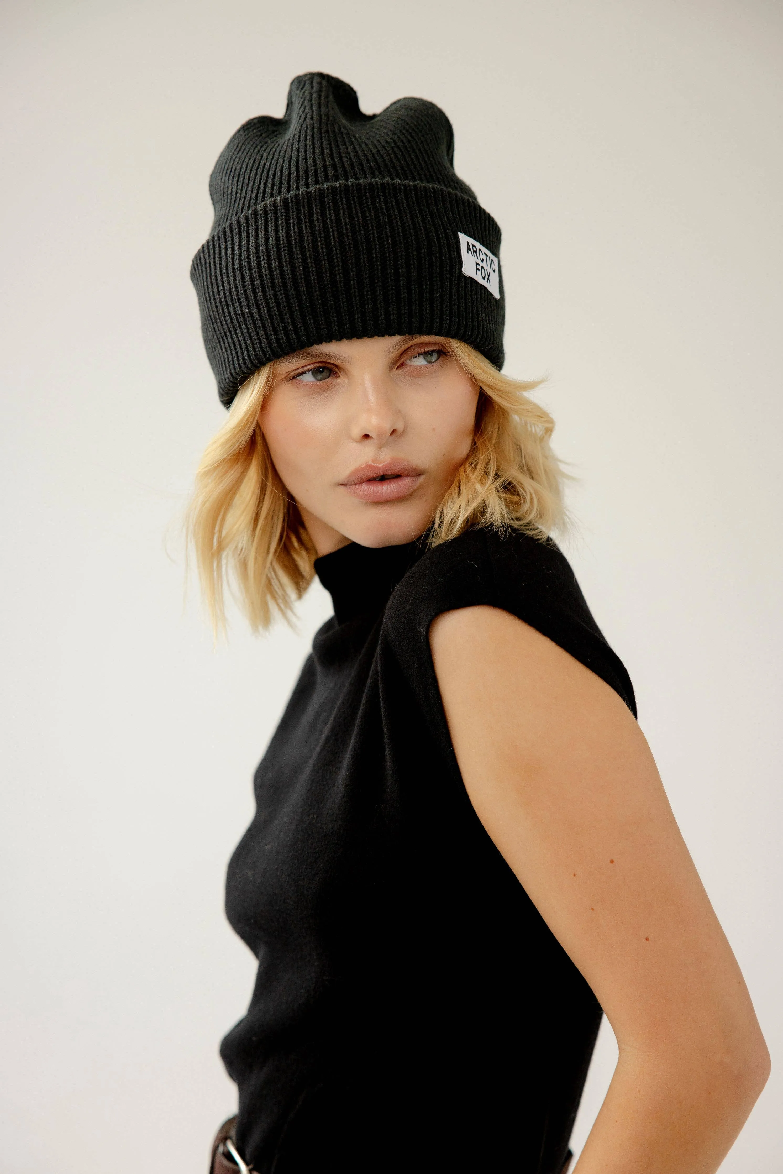 Recycled Beanie Hat | Black Onyx - AW24