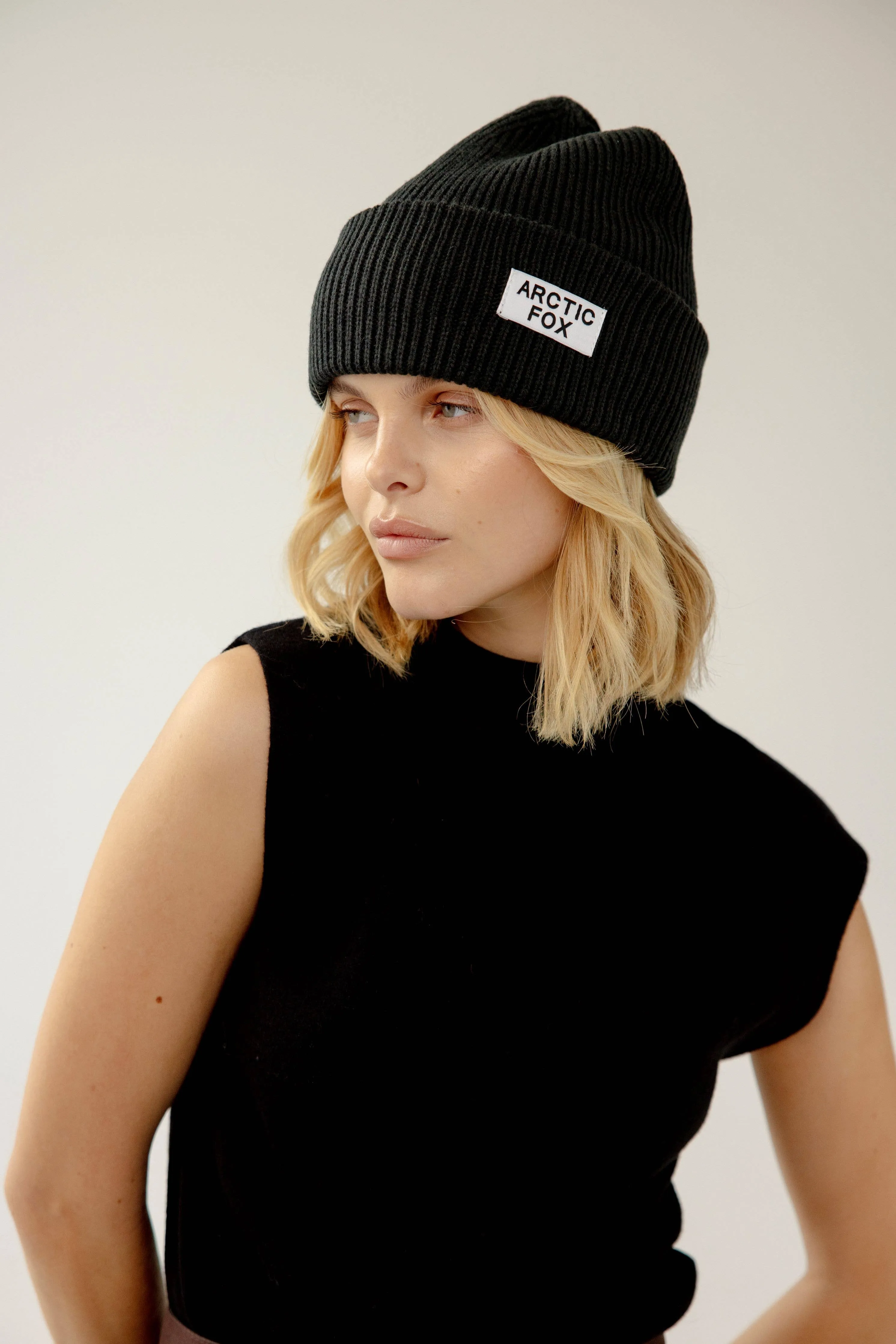 Recycled Beanie Hat | Black Onyx - AW24