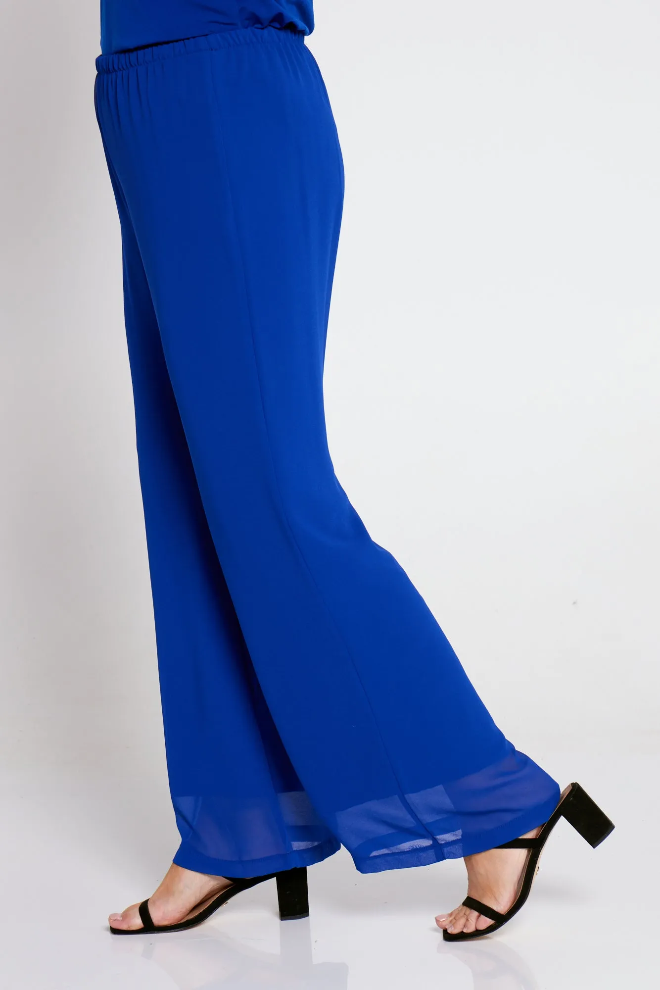 Rendezvous Chiffon Pants - Royal