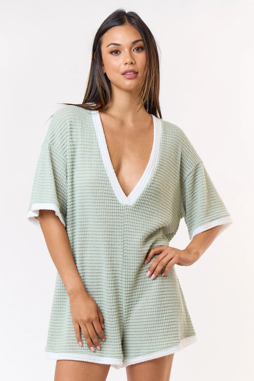 Rory Crochet Knit Romper