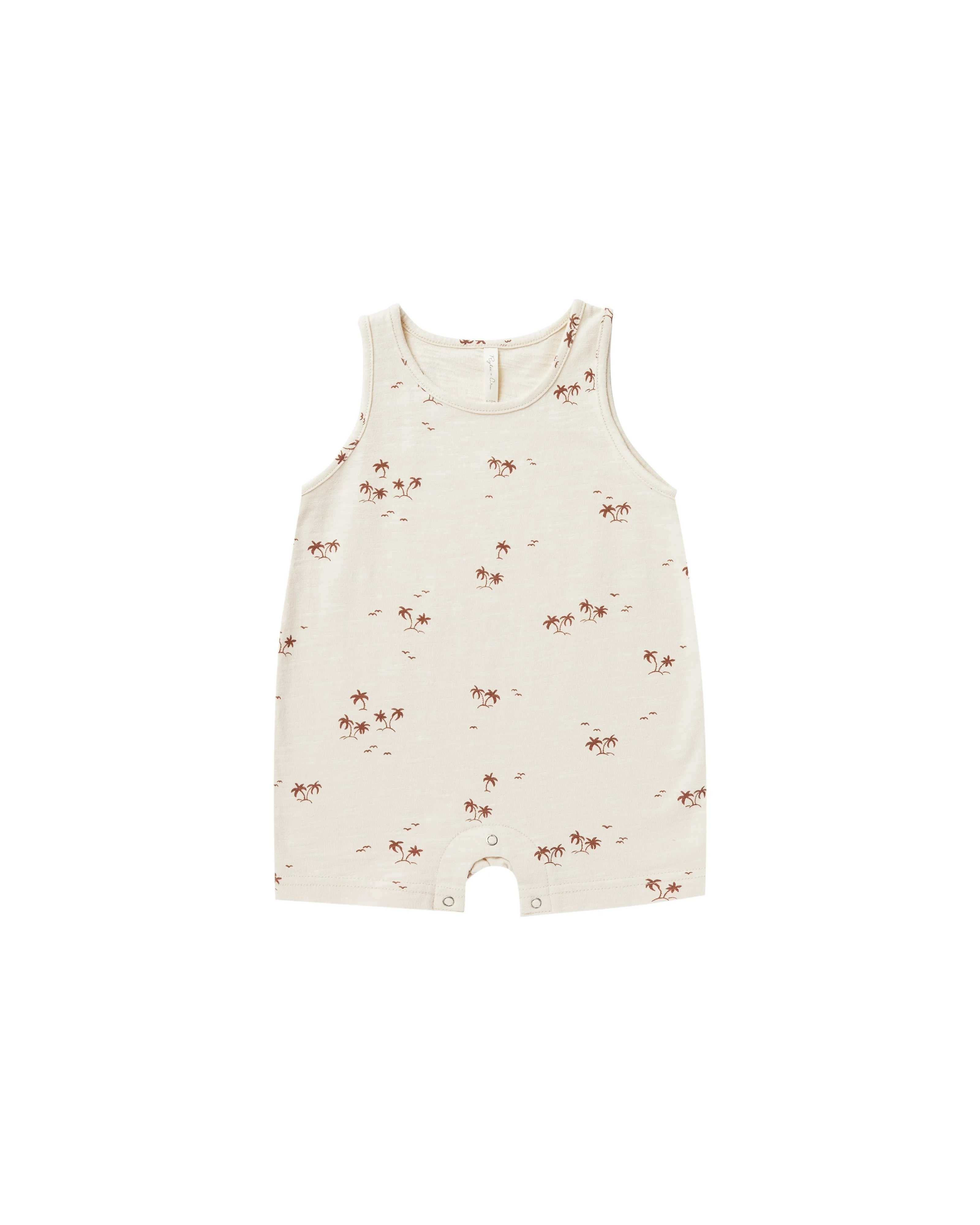 Rylee   Cru Sleeveless Romper - Natural | Palms