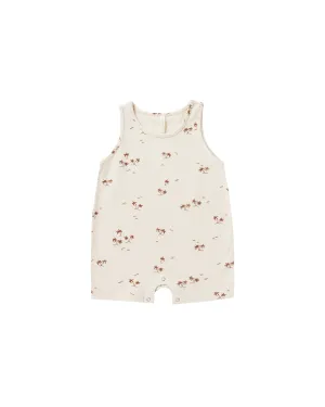 Rylee   Cru Sleeveless Romper - Natural | Palms