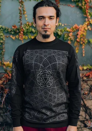 Rythmatix - VITALITY LONG SLEEVE (BLACK ON BLACK) T-SHIRT