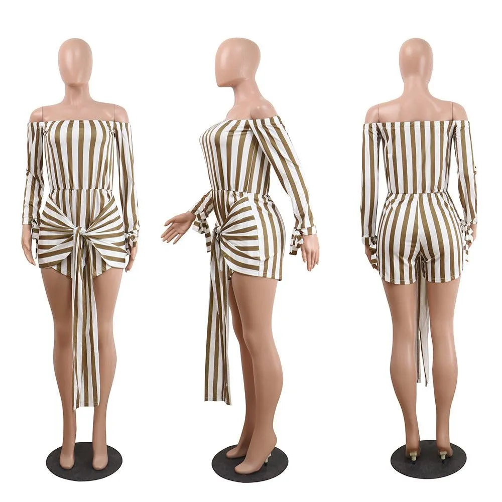 SERENA’S STRIPE IT RIGHT ROMPER