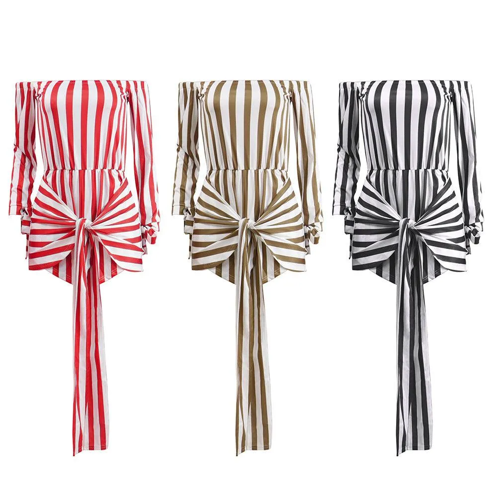 SERENA’S STRIPE IT RIGHT ROMPER