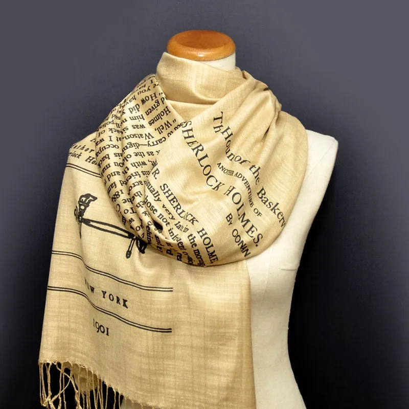 Sherlock Holmes Scarf Shawl Wrap