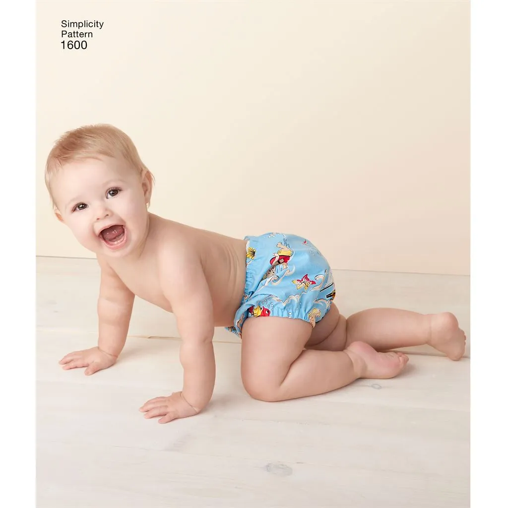 Simplicity Pattern 1600 Babies' Vintage Romper Set