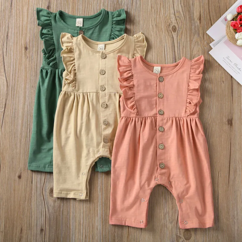 Sleeveless Ruffle Romper