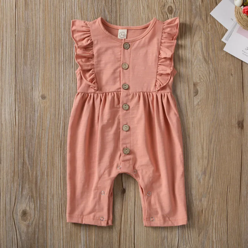 Sleeveless Ruffle Romper