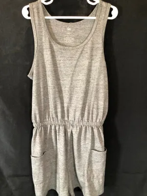 SO Grey Romper Tank Top w/pockets Girls size 10