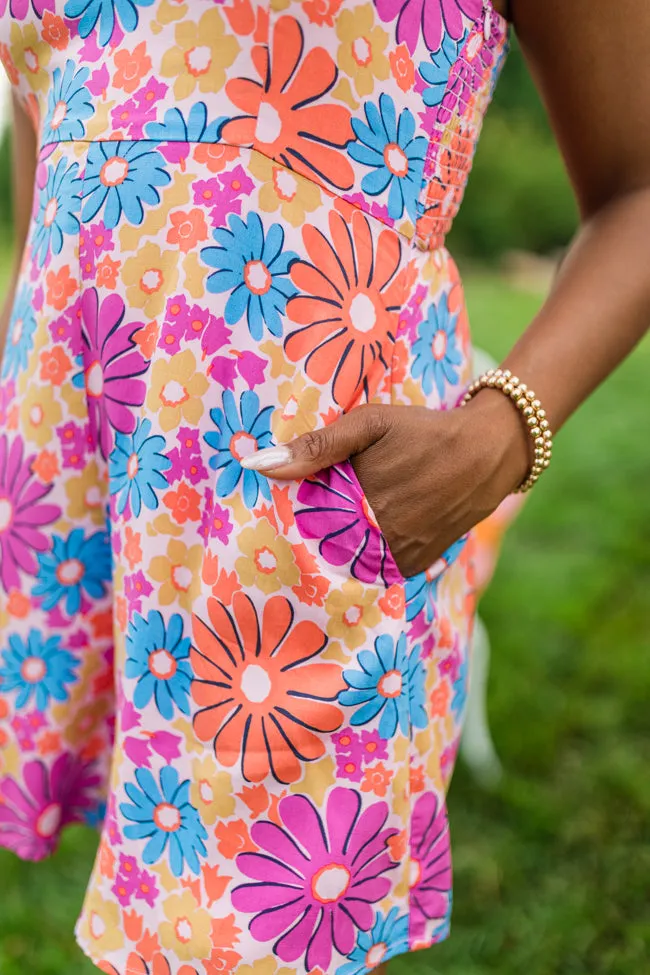 Sunbeam Bouquet Multi Floral Print Romper