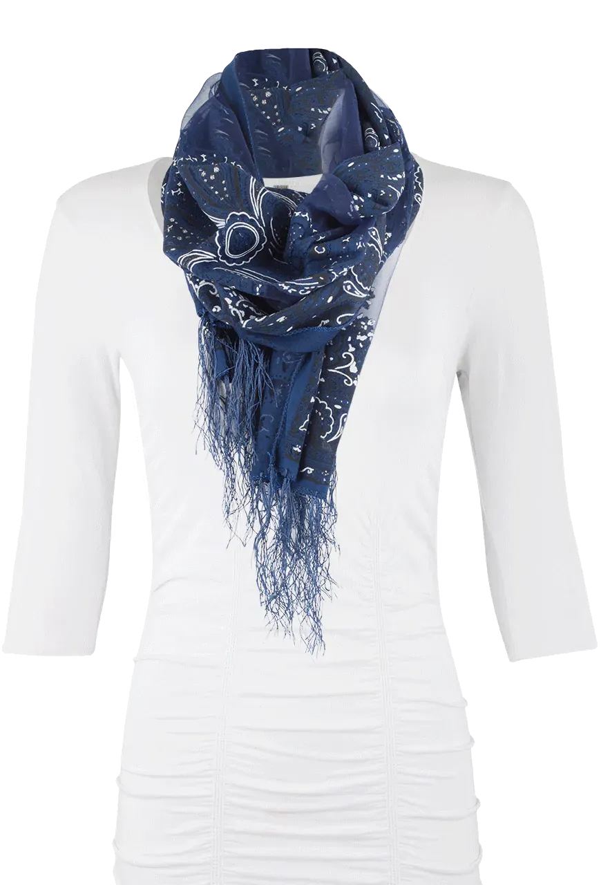 Tasha Polizzi Bandana Scarf Indigo