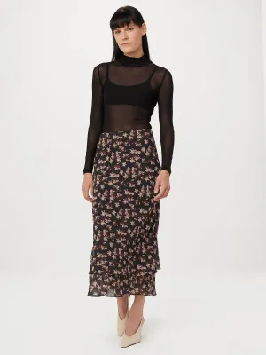 The Layered Maxi Skirt in Black