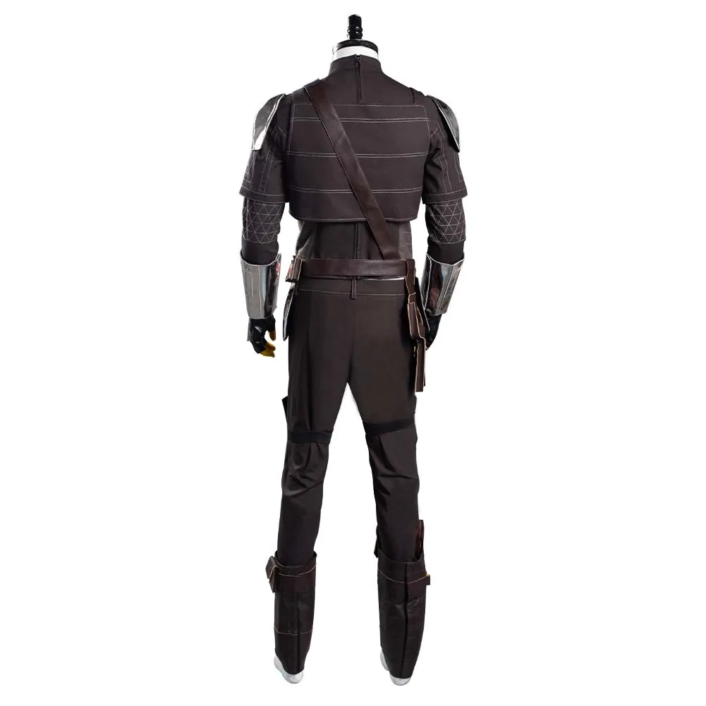 The Mando S2 Beskar Armor Coat Uniform Outfits Halloween Carnival Suit Cosplay Costume