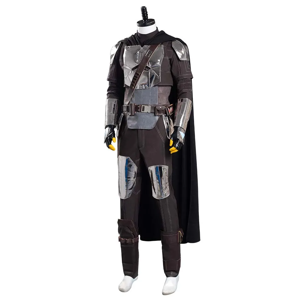 The Mando S2 Beskar Armor Coat Uniform Outfits Halloween Carnival Suit Cosplay Costume