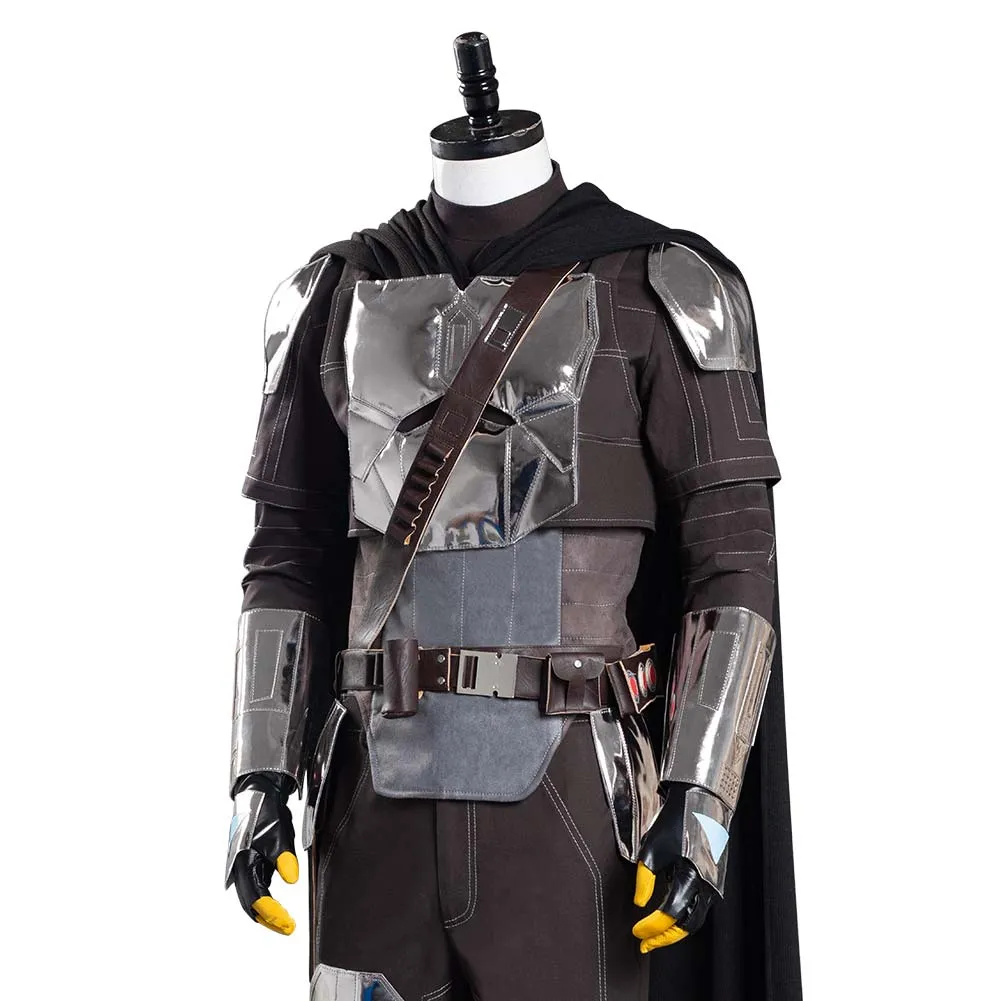 The Mando S2 Beskar Armor Coat Uniform Outfits Halloween Carnival Suit Cosplay Costume