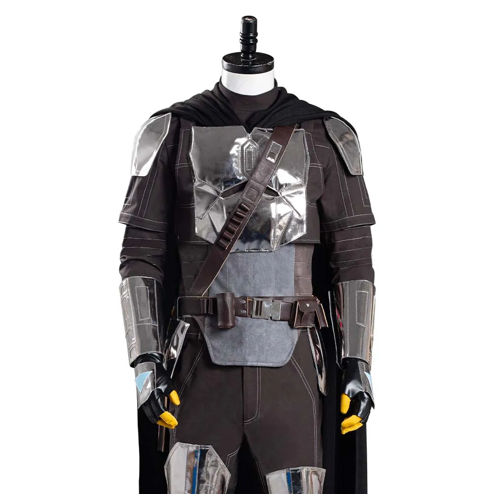 The Mando S2 Beskar Armor Coat Uniform Outfits Halloween Carnival Suit Cosplay Costume