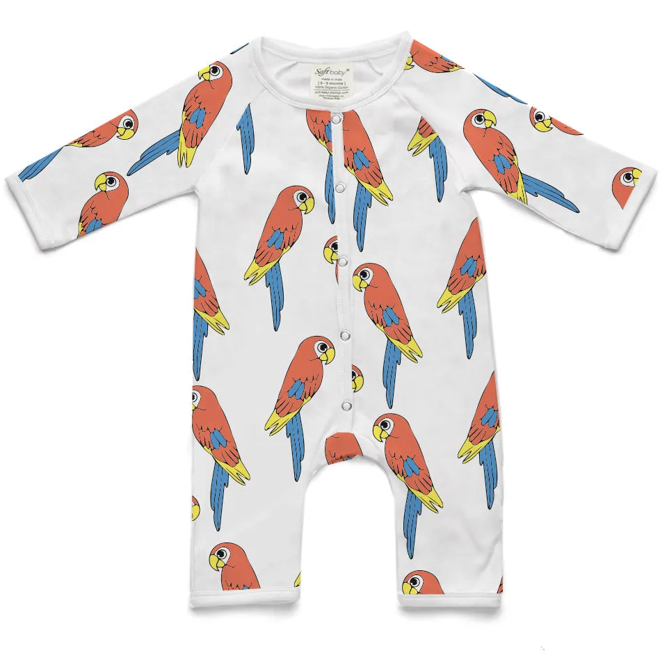 The Parrot - Long Romper - 100% Organic