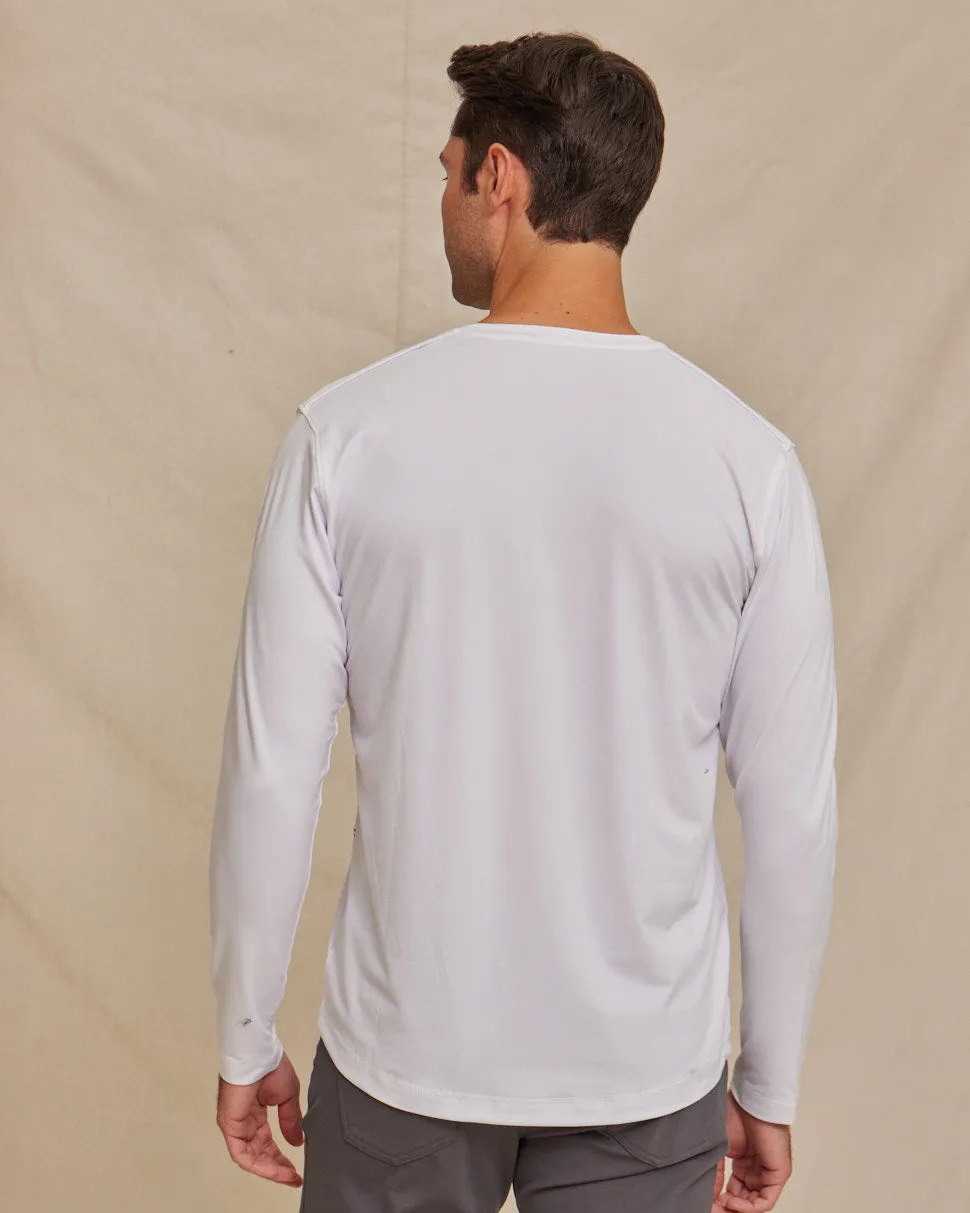 The Voyager - Performance LS Henley - White