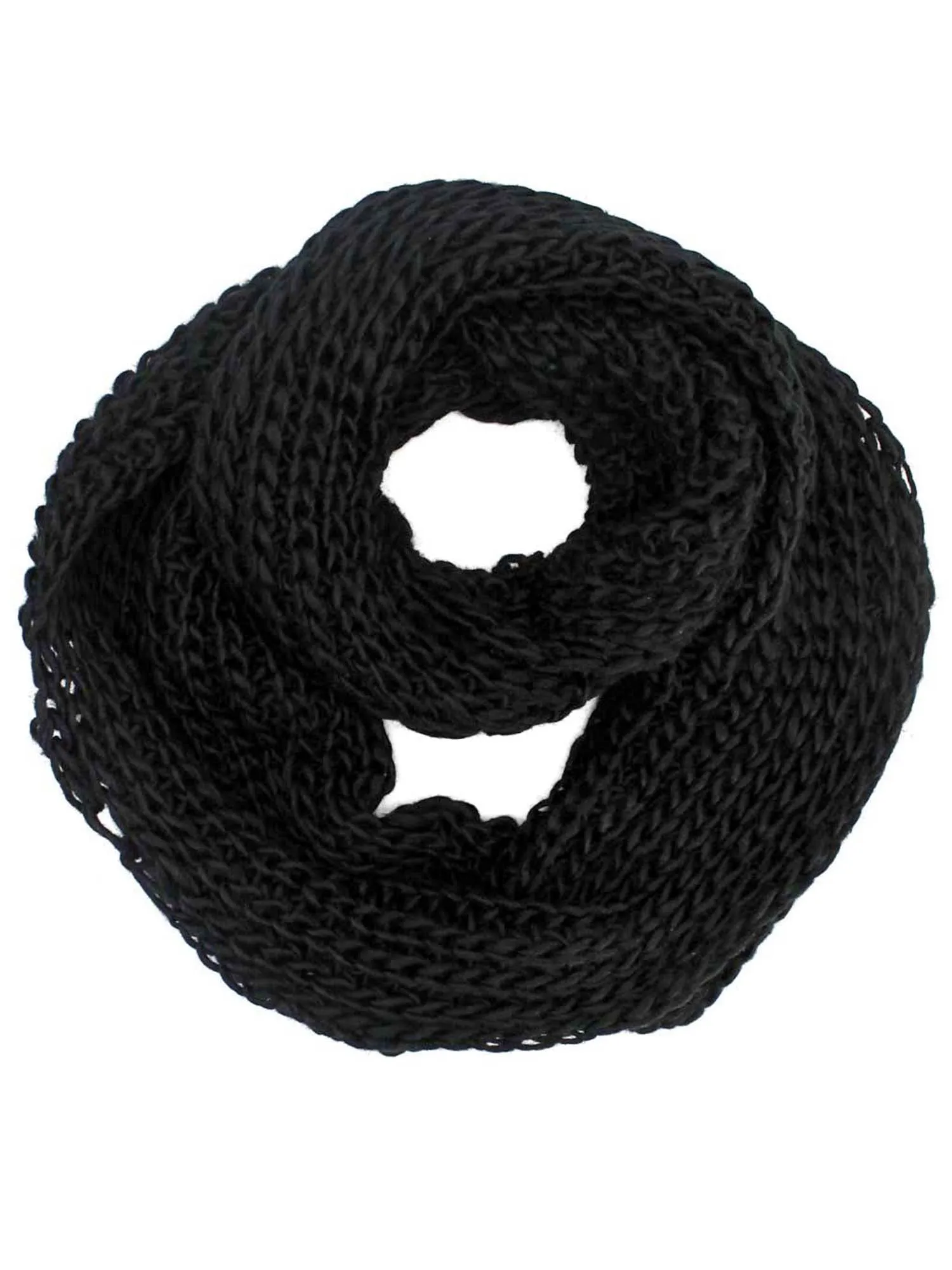 Thick Knit Weave Unisex Circle Infinity Scarf