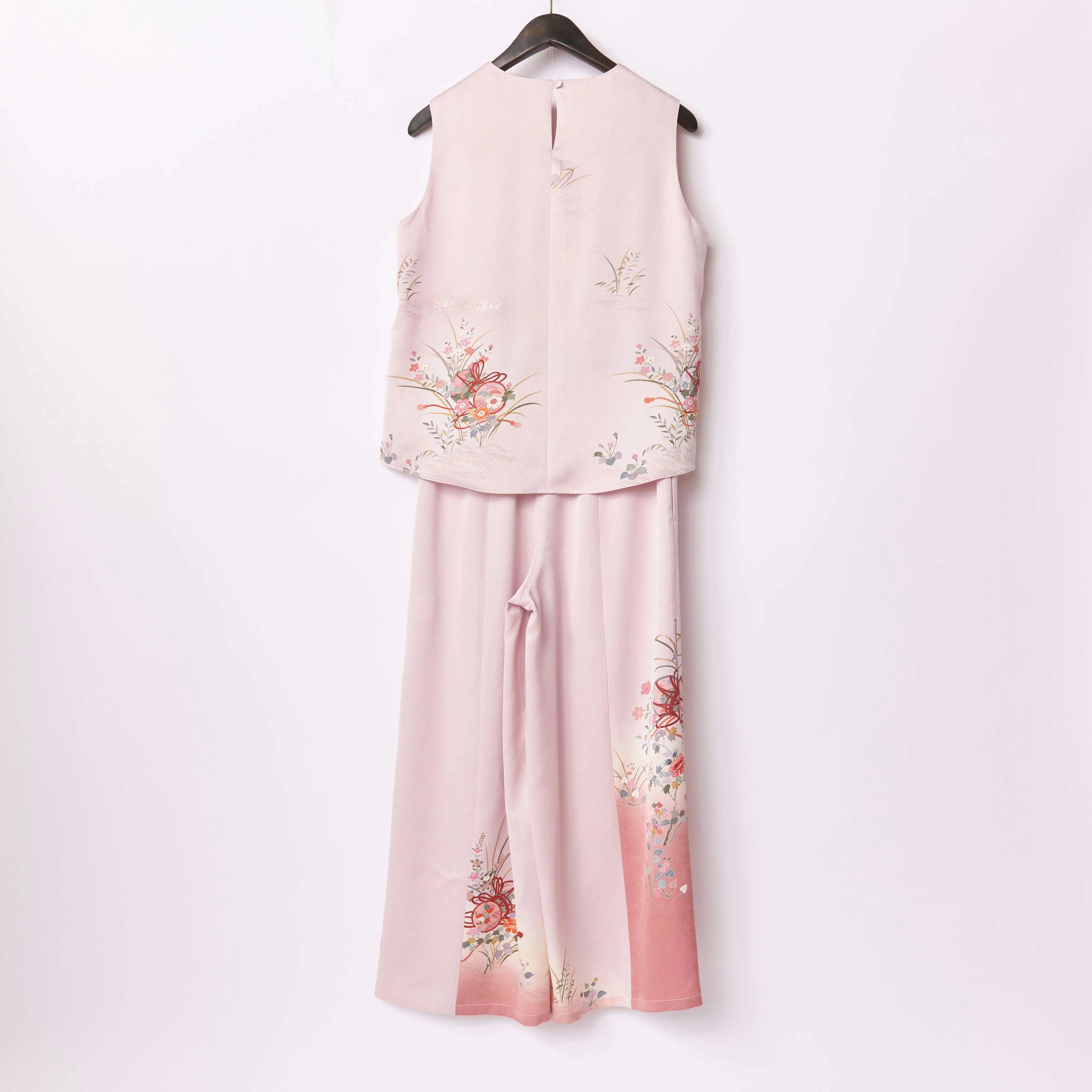 Tsumugi | Vintage Silk Kimono Two Piece | TP5 - Pink