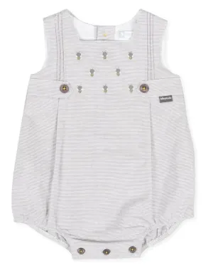 Tutto Piccolo Gray Bubble Romper