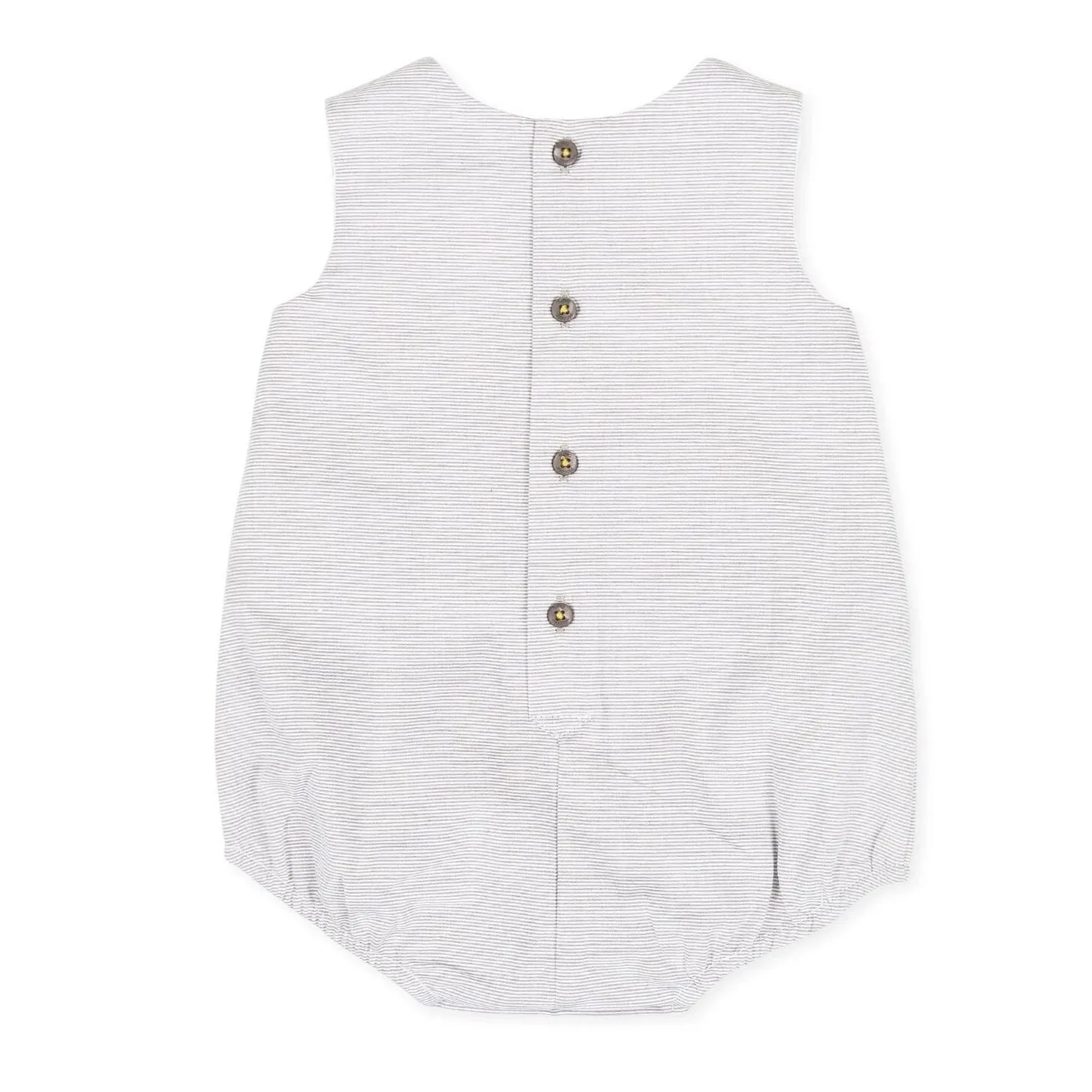 Tutto Piccolo Gray Bubble Romper