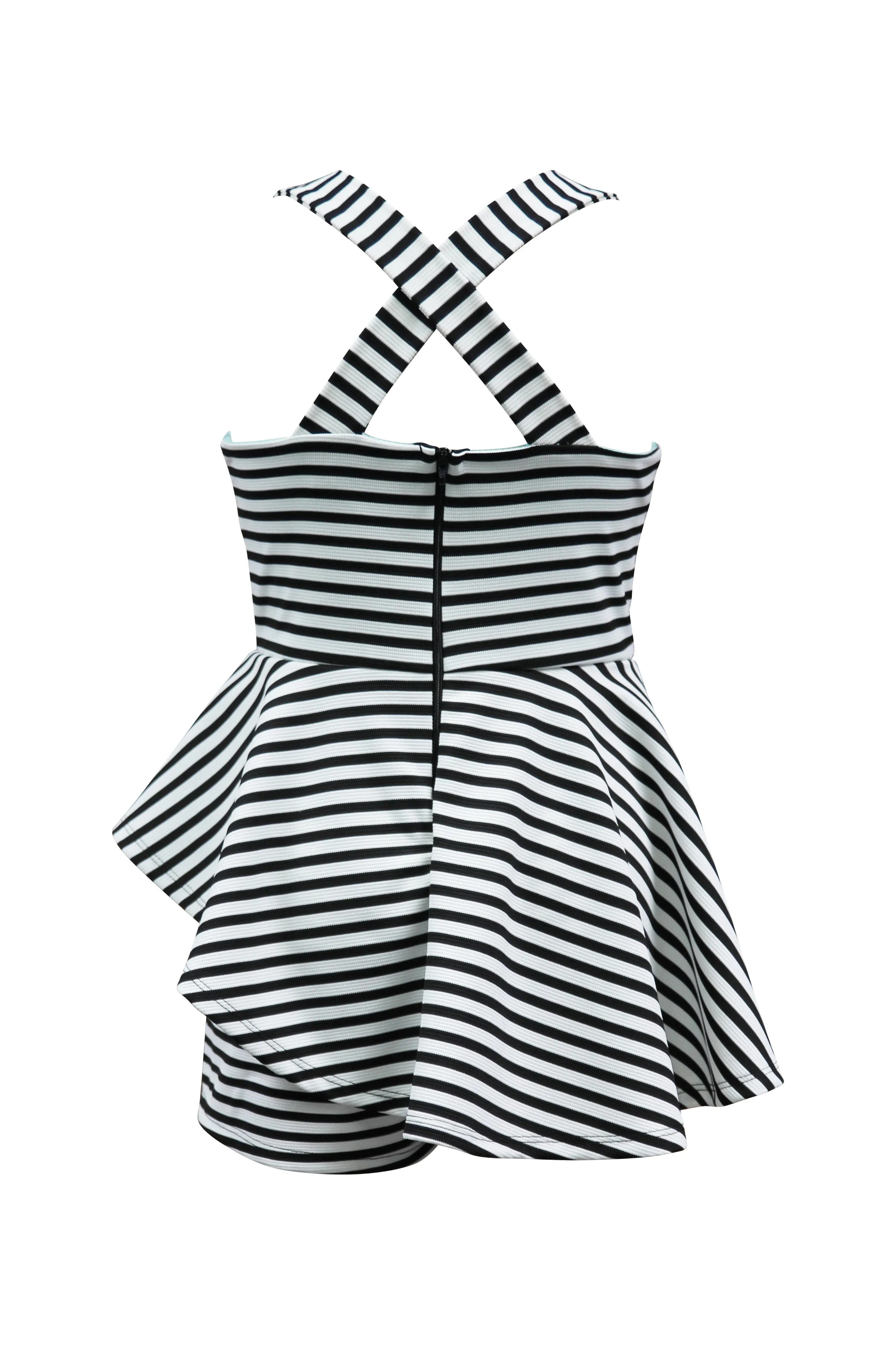 Tween Rib Stripe Romper