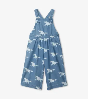 Unicorn Silhouettes Chambray Romper | Hatley