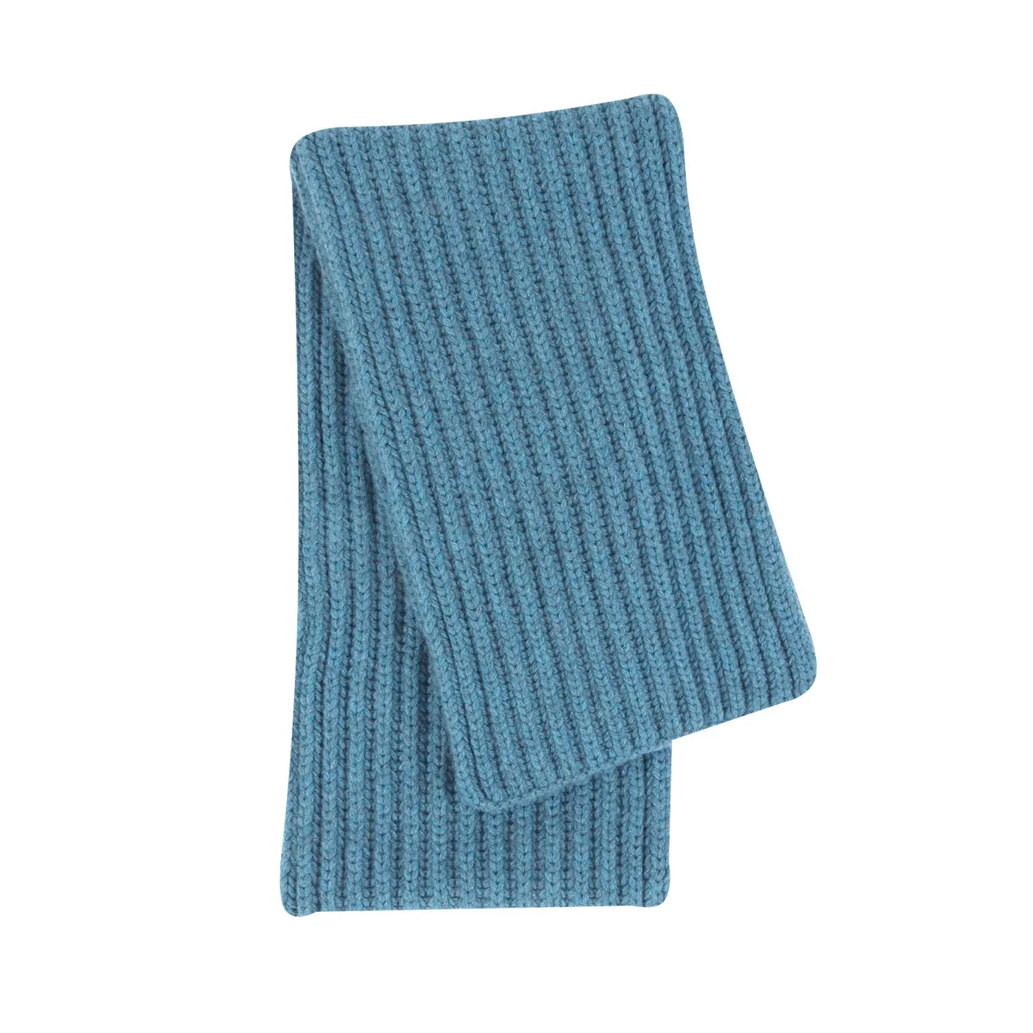 Unisex Ribbed Cashmere Scarf