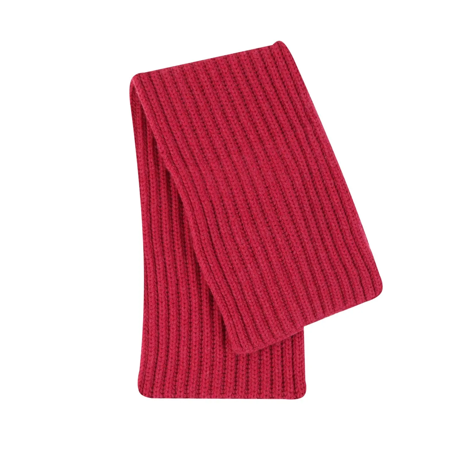 Unisex Ribbed Cashmere Scarf