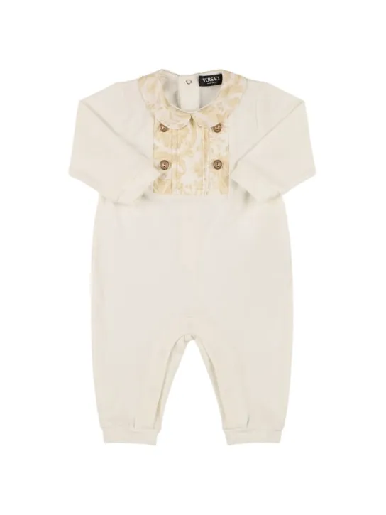 Versace   Cotton jersey romper w/ insert 