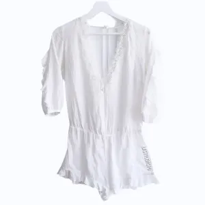 Victoria’s Secret Summer Romper White Small