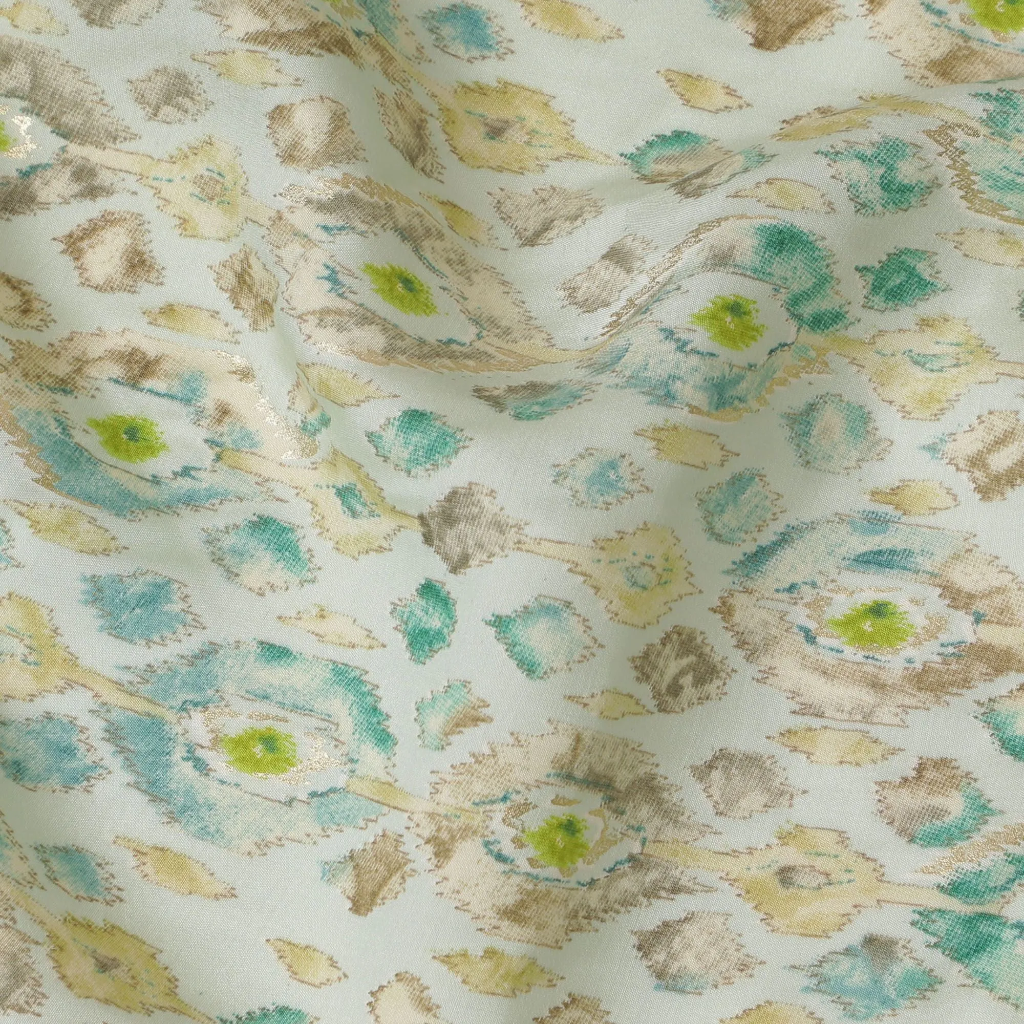 Vintage-Inspired Paisley Viscose Fabric - 110cm, Artisanal Quality, Buy Online in Meters-D18013