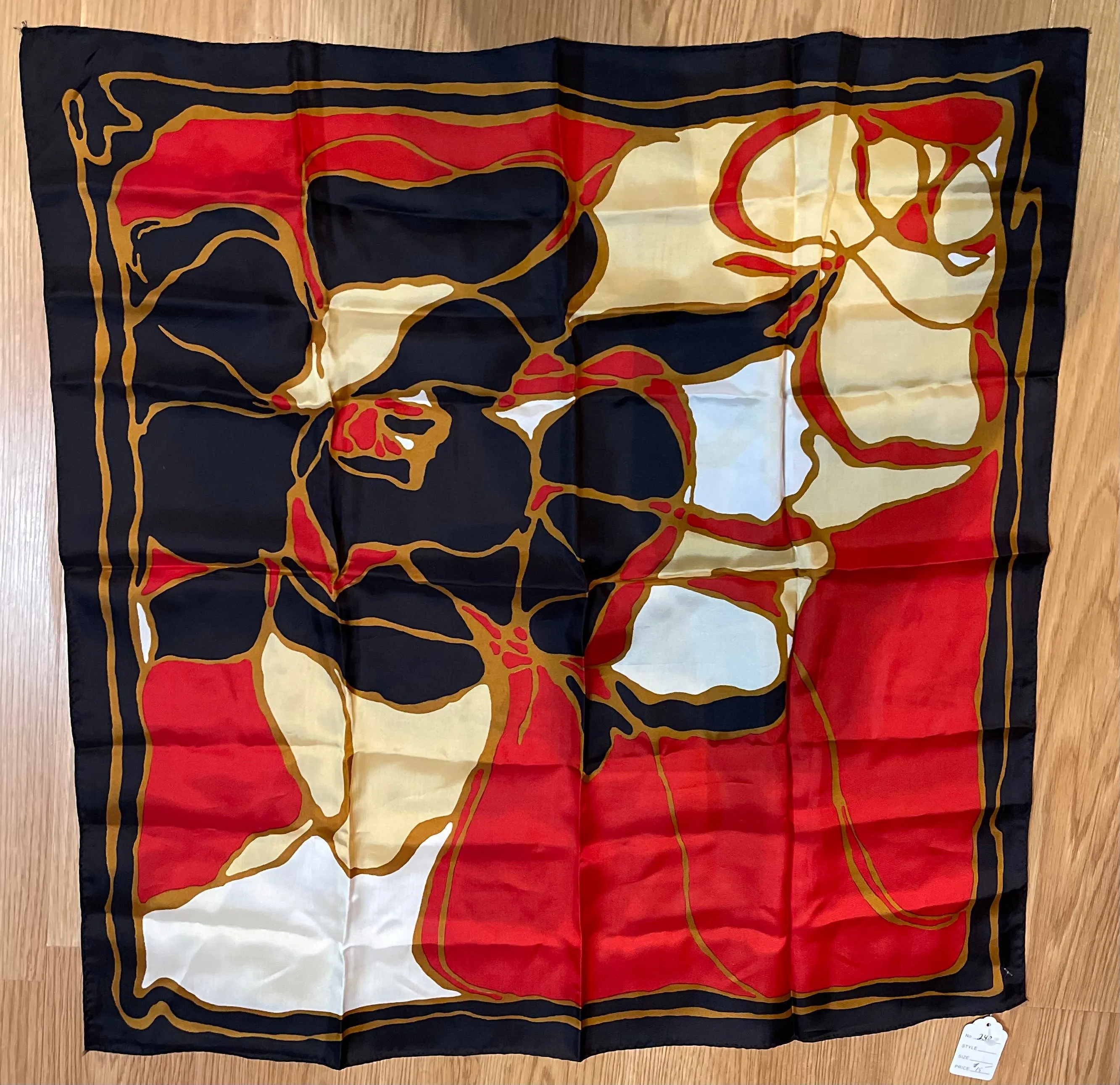 Vintage Square Silk Scarf