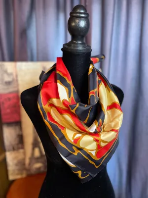 Vintage Square Silk Scarf